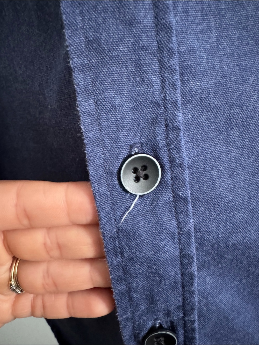 Taylor Stitch Indigo Button Down Shirt Size 40 - Picture 6 of 14